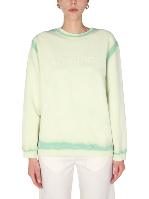 Alberta Ferretti Logo Embroidered Sweatshirt