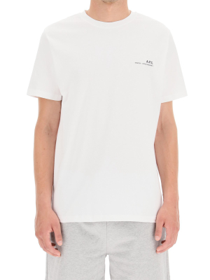 A.p.c. Item Logo Print Crewneck T-shirt