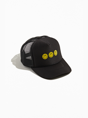 Triple Smiley Trucker Hat