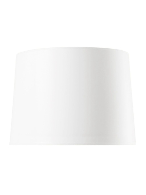 White Paper Shade With Gold - 17 Inch