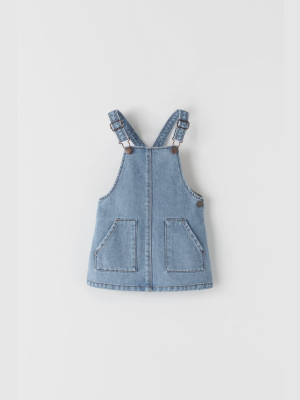 Basic Denim Pinafore Dress