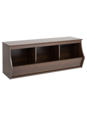 Fremont Entryway Storage Cubbie - 3 Bin - Espresso - Prepac