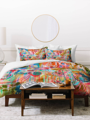 Stephanie Corfee My Free Spirit Duvet Queen Orange - Deny Designs