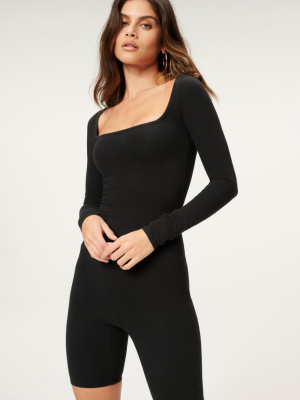 Essential Biker Jumpsuit | Black001