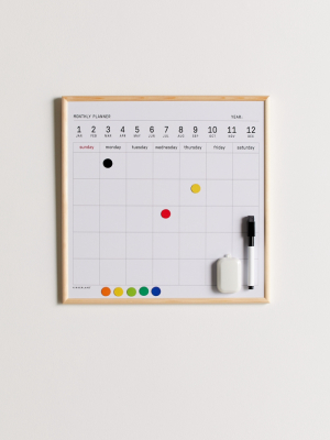 Kikkerland Design Calendar Dry Erase Board