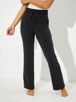 Ae High-waisted Forever Fleece Flare Sweatpant