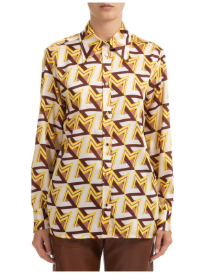 Msgm Graphic Printed Shirt