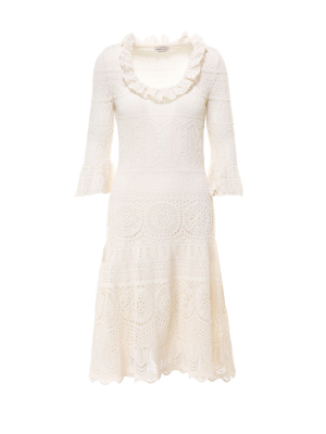 Alexander Mcqueen Lace Midi Dress