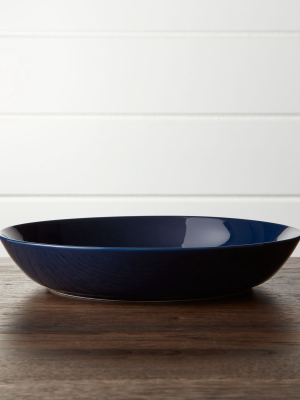 Hue Navy Blue Low Bowl