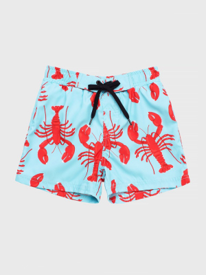 Pepita&me Boys' Lobster Volley Swim Trunk