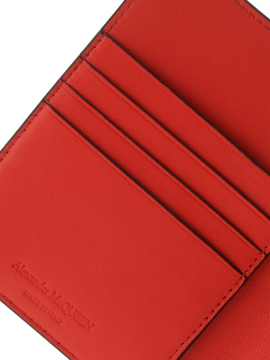 Alexander Mcqueen Logo Bifold Passport Holder