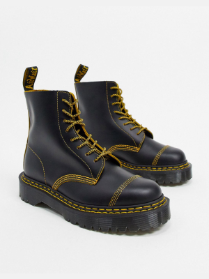 Dr Martens 1460 Pascal Bex Double Stitch Boots In Black
