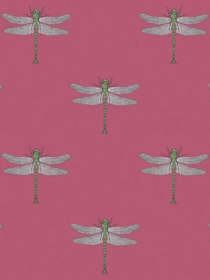 Catalina Wallpaper In Pink And Green From The Tortuga Collection By Seabrook Wallcoverings