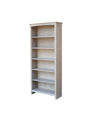 Shaker Bookcase Washed Gray Taupe – International Concepts