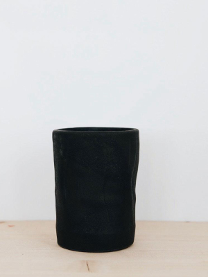 Black Cylinder Vase