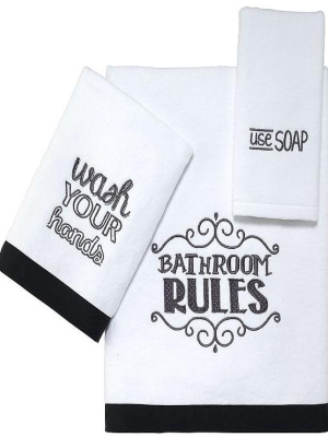 Chalk It Up 3 Pc Towel Set