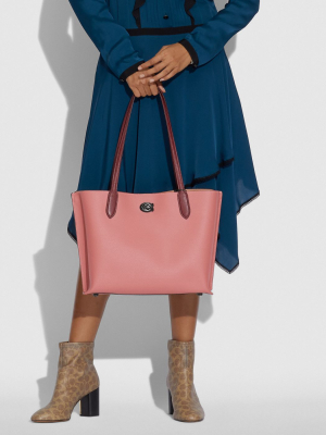 Willow Tote In Colorblock With Signature Canvas...