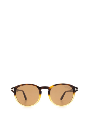 Tom Ford Eyewear Dante Round Frame Sunglasses