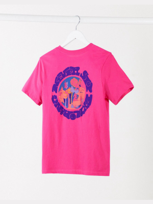 The North Face Logo Haze T-shirt In Pink