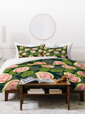 83 Oranges Guava Fruit Duvet Set - Deny Designs