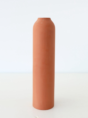 Afloral Tall Watertight Terracotta Vase - 13.5"