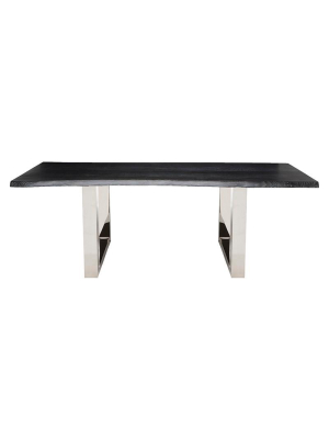 Lyon Oxidized Grey Wood Dining Table