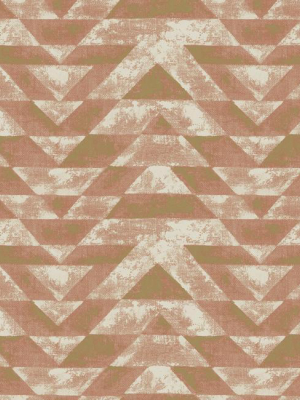 Southwest Geometric Peel & Stick Wallpaper In Terracotta By Roommates For York Wallcoverings