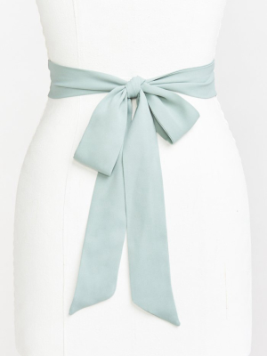 Bridesmaid Sash ~ Silver Sage Crisp