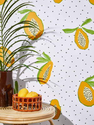 Papaya Removable Wallpaper