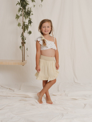 Rylee + Cru Wrap Ruffle Skirt - Butter