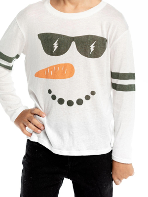 Chaser Kid Chill Snowman Long Sleeve