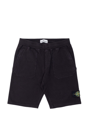 Stone Island Junior Logo Badge Shorts