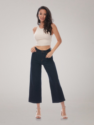 Lily Wide Leg Jeans / Night Cap