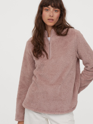 Faux Shearling Sweater