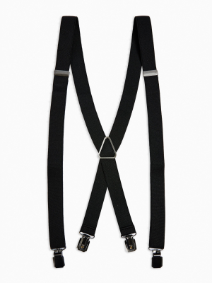 Black Skinny Suspenders