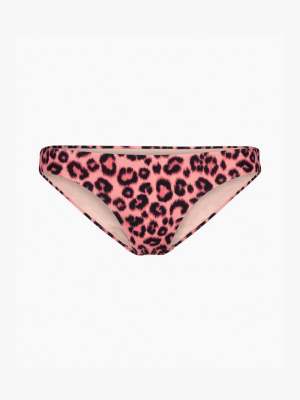 Leopard Bikini Bottoms Pink