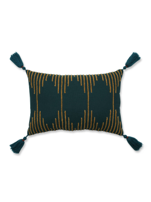 Linear Geo Throw Pillow Teal - Pillow Perfect