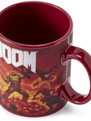 Just Funky Doom Doomslayer 16oz Ceramic Coffee Mug