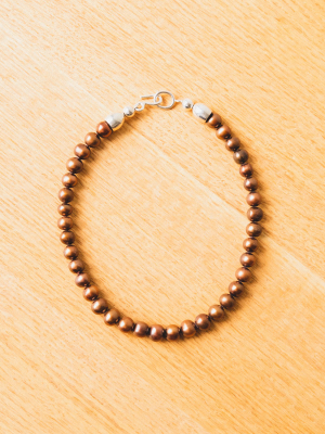 Ama Necklace In Cacao Pearl