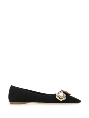 Miu Miu Jeweled Ballerina Flats