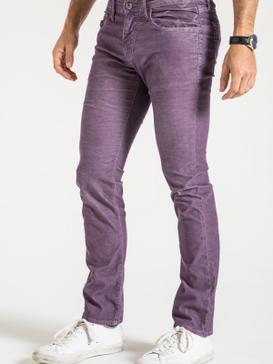 Barfly Slim In Vintage Berry Corduroy