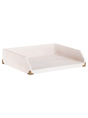 Paper Tray White Wood - Threshold™