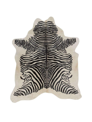 Zebra Spine Animal Print Cowhide