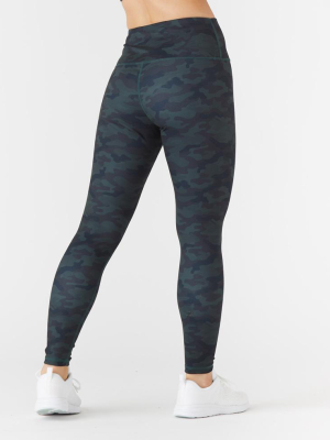 High Power Legging Print: Dark Camo - Online Only