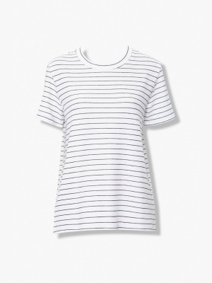 Pinstriped Crew Tee