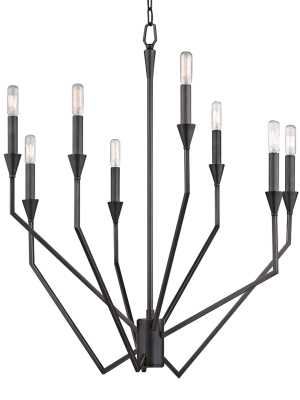 Hudson Valley Lighting Archie 8-bulb Chandelier - Old Bronze