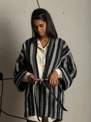 Oversized Tie-up Kimono