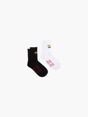 Levi's® Pride Short Cut 2-pack Socks