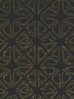 Empire Diamond Wallpaper In Black And Gold From The Ronald Redding 24 Karat Collection By York Wallcoverings