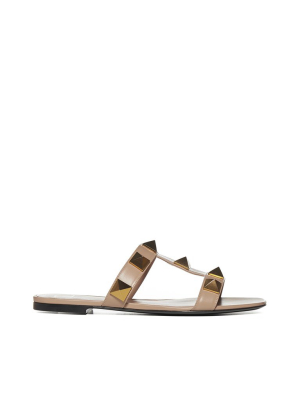 Valentino Garavani Roman Stud Flat Sandals